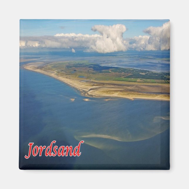 Íman zDK007 JORDSAND Ilhas Fríssias Dinamarca, Fridge (Frente)
