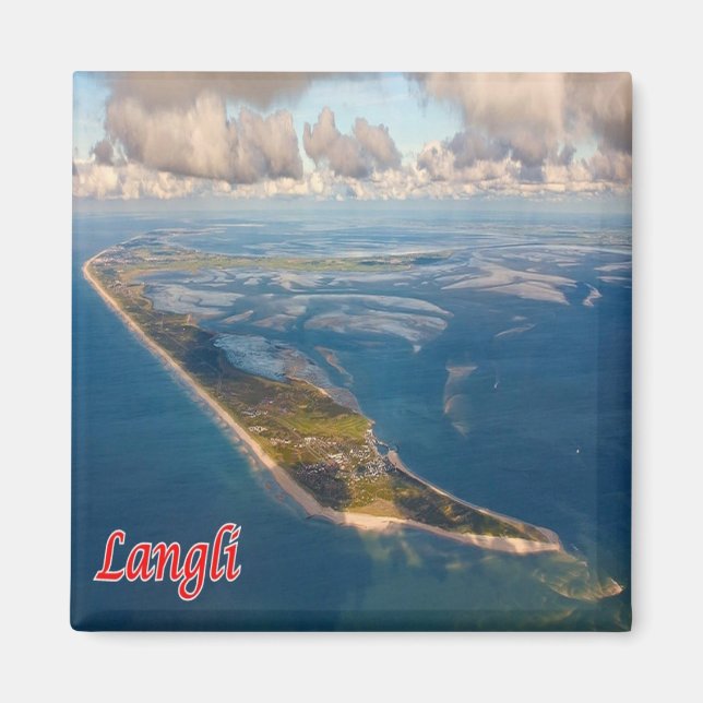 Íman zDK012 LANGLI Ilhas Fríssias Dinamarca - Fridge (Frente)