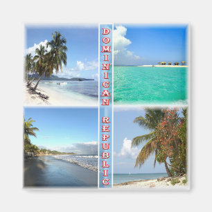 Íman zDO004 REPÚBLICA DOMINICANA, Mosaico, América, fri