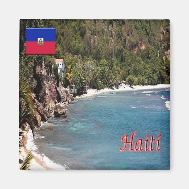 Íman zDO021 HAITI, República Dominicana, frigorífico (Frente)