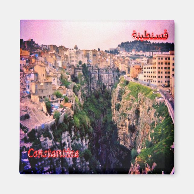 Íman zDZ006 COSTANTINA, Argélia, África, geladeira (Frente)