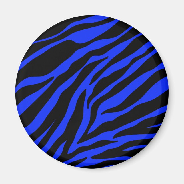Íman zebra azul (Frente)