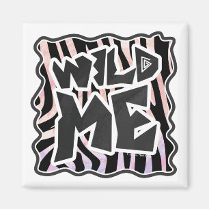 Íman Zebra Black e Pink Wild me