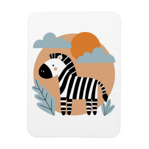 Íman Zebra Caprichosa Influenciada pela Escandinávia