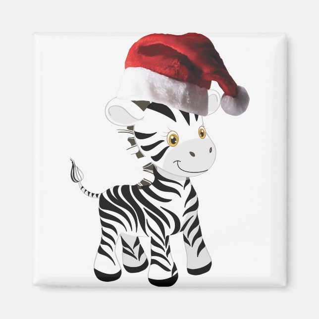Íman zebra do bebê natal (Frente)