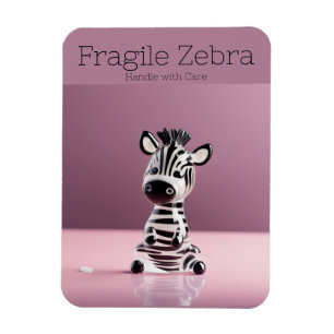 Íman Zebra Frágil: Lidar com cuidado