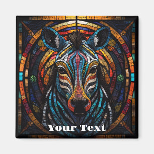 Íman Zebra Mosaico Vibrante