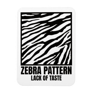 Íman Zebra Patterno Mau Sabor Vítima