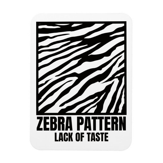 Íman Zebra Patterno Mau Sabor Vítima (Vertical)