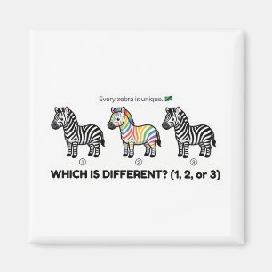 Íman Zebra Que é Diferente