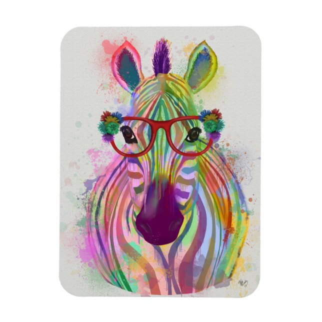 Íman Zebra Rainbow Splash (Vertical)