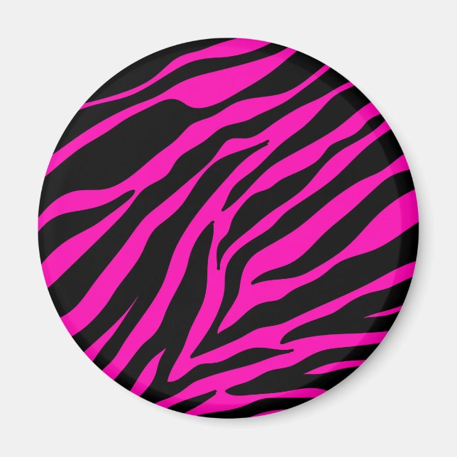 Íman zebra rosa (Frente)