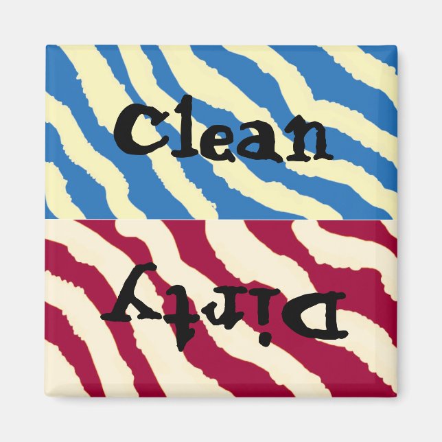 Íman Zebra Stripes Limpas e Sujas (Frente)