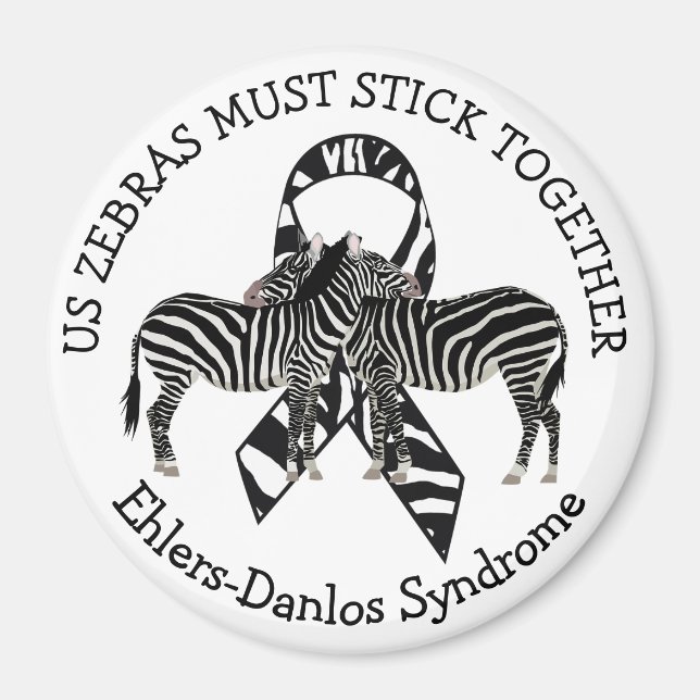 Íman Zebras EDS Ehlers-Danlos Magnet (Frente)