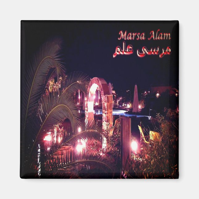Íman zEG036 MARSA ALAM, Mar Vermelho, Egito, África, ge (Frente)