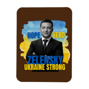 Íman Zelensky Hope Hero Ucrânia Forte