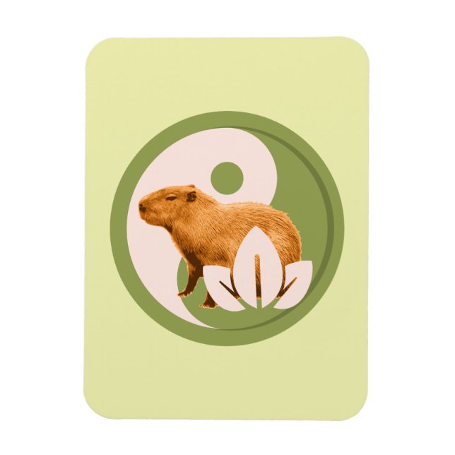 Íman Zen Capivara Yin Yang Nature Pacífica (Vertical)
