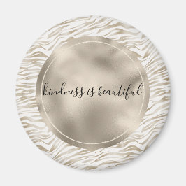 Íman Zen Cream White Ccoa Castanho Zebra