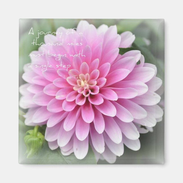 Íman Zen de Simplicity Dahlia Magnet (Frente)