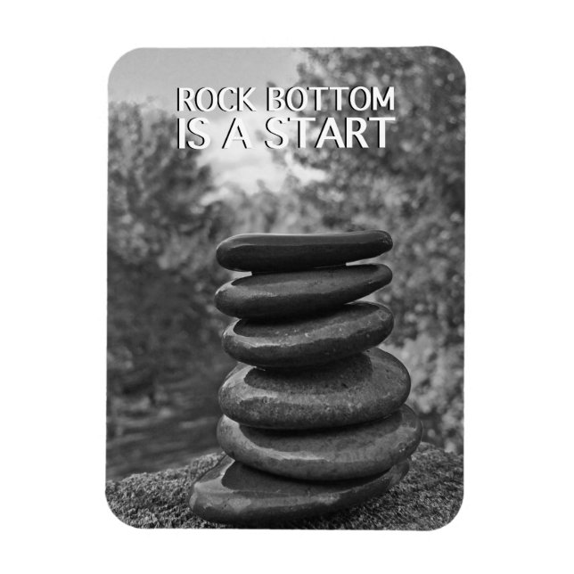 Íman Zen Stones Rock Inferior | Motivação Inspirativa (Vertical)