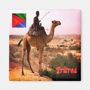 Íman zER007 ERITREA, Camel e Rider, África, geladeira