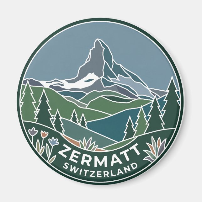Íman Zermatt Suíça (Frente)