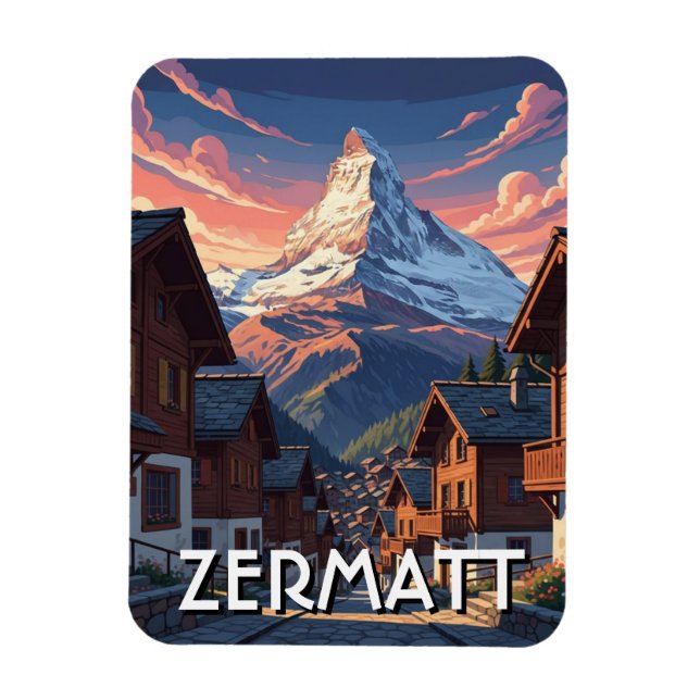 Íman Zermatt Suíça Matterhorn (Vertical)