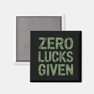 Íman Zero Sorte Dado St Paddy's Dia Hilarante Dia de Sã