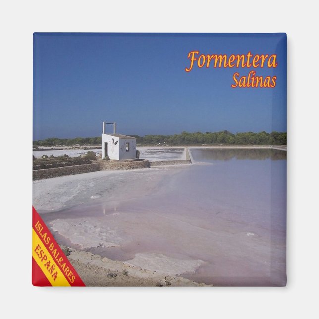 Íman zES068 FORMENTERA SALTWORKS, Balearic, Fridge (Frente)