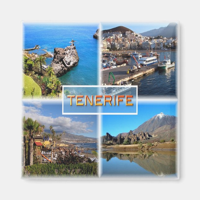 Íman zES108 TENERIFE, LOS GIGANTOS, PAPAIS NOEIS CRUZ,  (Frente)