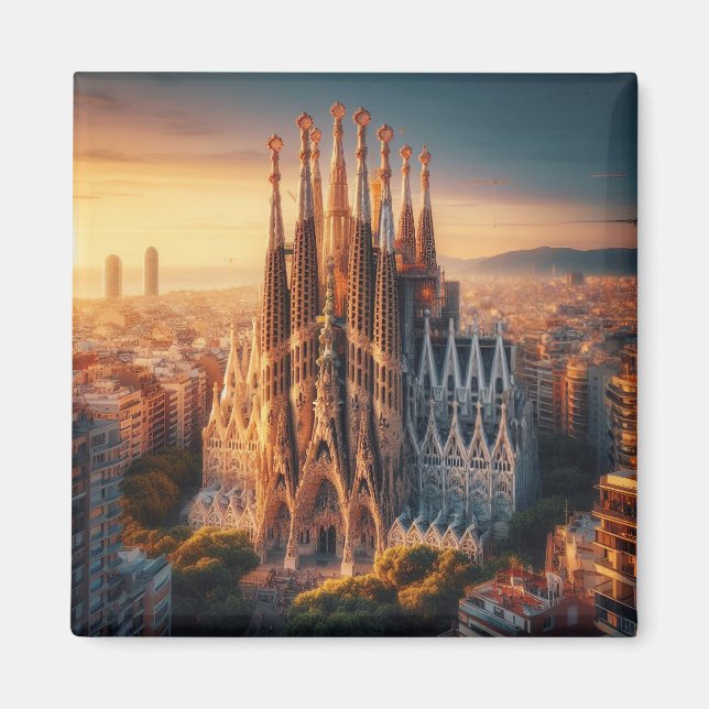 Íman zESa13 BARCELONA Basilica Sagrada Família, geladei (Frente)