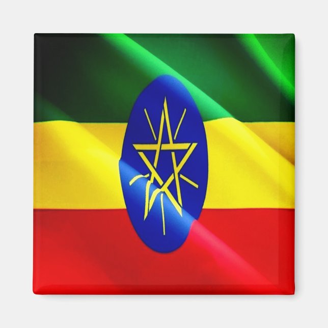 Íman zET002 ETIÓPIA, Sinalizador de onda, África, gelad (Frente)