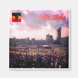 Íman zET005 ADDIS ABABABA, Praça Meskal, Etiópia, Fecho