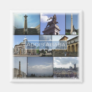 Íman zET014 ADDIS ABABABA, Mosaico, Etiópia, Fridge