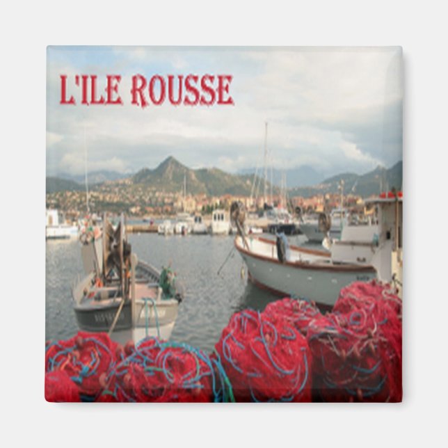 Íman zFR114 L'ILE ROUSSE Córsega, frigorífico (Frente)