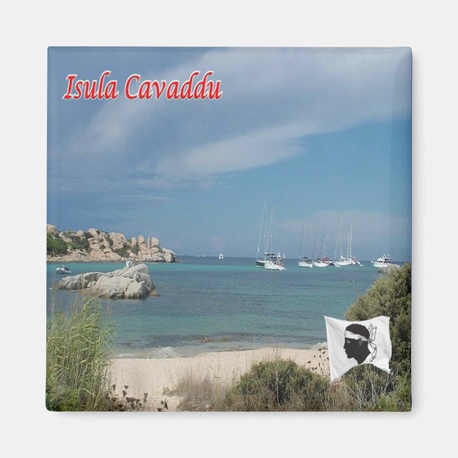 Íman zFR116 Ilha CAVALLO, Córsega (Frente)