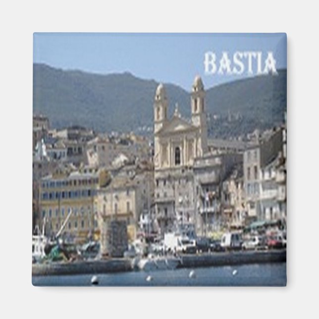 Íman zFR125 BASTIA panorama, Córsega, Fridge (Frente)