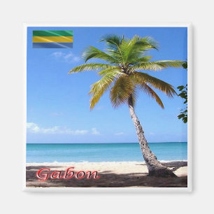 Íman zGA009 GABON, Palmier, África, frigorífico