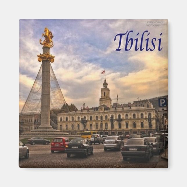 Íman zGE008 TBILISI panorama, Georgia, Fridge (Frente)