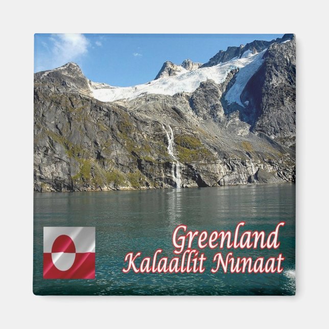 Íman zGL009 KALALLIT NUNAAT, Nuuk Fjord, Gronelândia, (Frente)