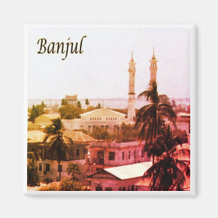 Íman zGM004 BANJUL, Gâmbia, África, geladeira