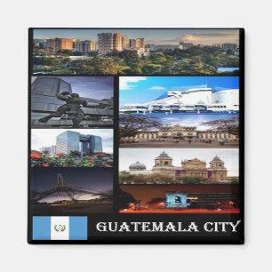 Íman zGT023 Cidade de GUATEMALA, Mosaico, América, frig