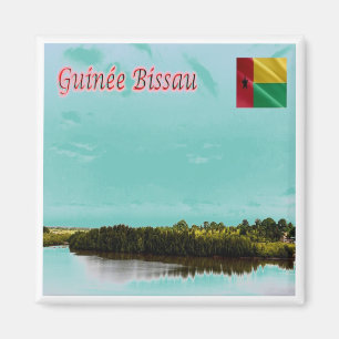 Íman zGW005 GUINÉ BISSAU, Panorama, África, frigorífico
