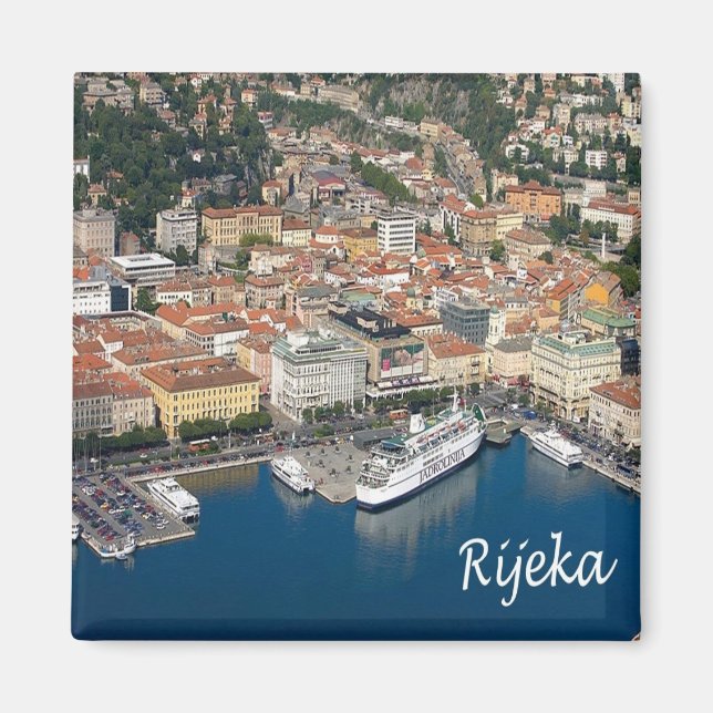 Íman zHR005 RIJEKA Croácia, frigorífico (Frente)