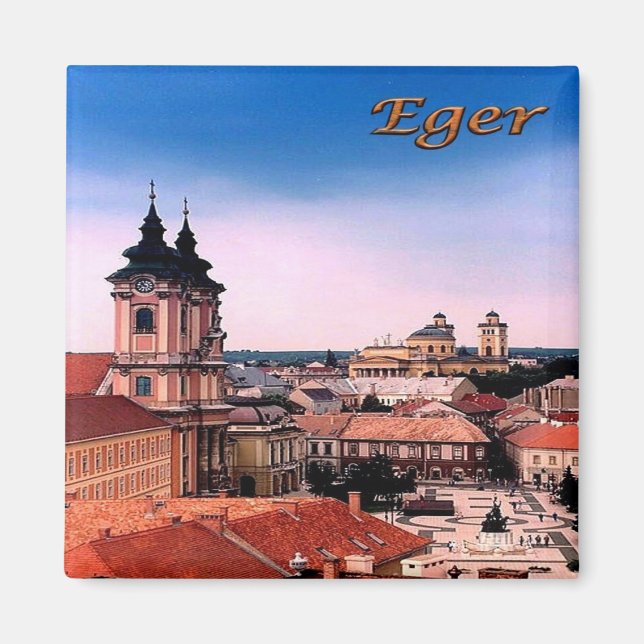 Íman zHU007 EGER BELVAROSA, Hungria, frigorífico (Frente)