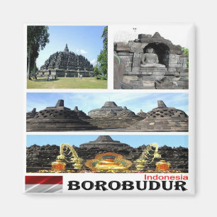 Íman zID026 BOROBUDUR, Indonésia, Ásia, frigorífico