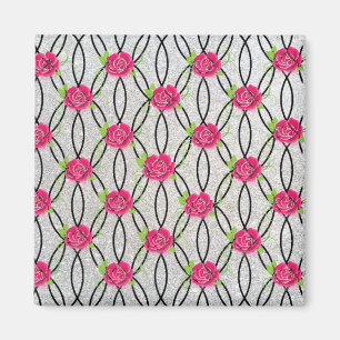 Íman Zig Zag Padrão, flor