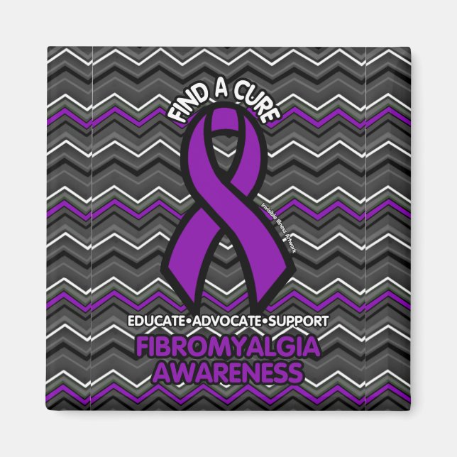 Íman Zig Zag Roxo...Fibro (Frente)