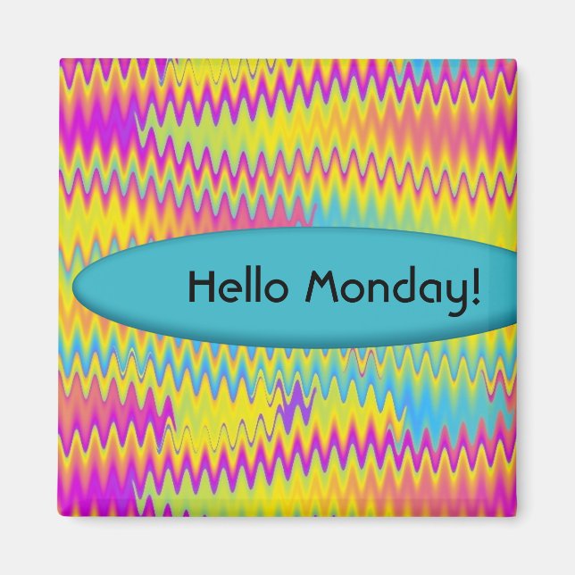 Íman ziguezague arco-íris (Frente)