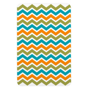 Íman Ziguezague tribal vibrante do pavão